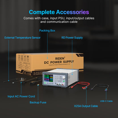 RIDEN RD6012P-Max Bench DC Power Supply, Complete Assembled Unit, 60V 12A 720W