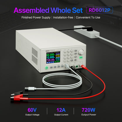 RIDEN RD6012P Bench DC Power Supply, Complete Assembled Unit, 60V 12A 720W