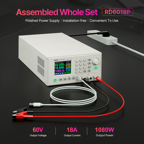 RIDEN RD6018P Bench DC Power Supply, Complete Assembled Unit, 60V 18A 1080W
