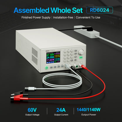 RIDEN RD6024 Bench DC Power Supply, Complete Assembled Unit, 60V 24A 1440W