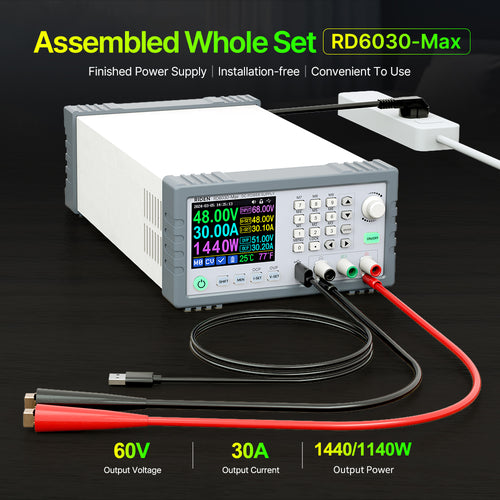 RIDEN RD6030-Max Bench DC Power Supply, Complete Assembled Unit, 60V 30A 1440W
