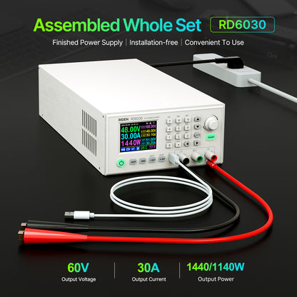 RIDEN RD6030 Bench DC Power Supply, Complete Assembled Unit, 60V 30A 1440W