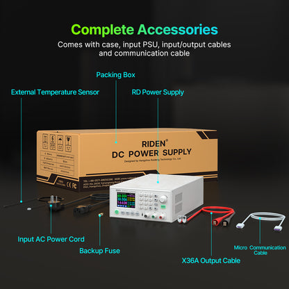 RIDEN RD6030 Bench DC Power Supply, Complete Assembled Unit, 60V 30A 1440W
